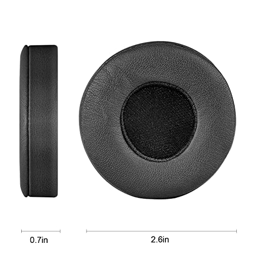 Repuesto almohadillas EP de cuero protein con espuma de memoria para audífonos Beats EP con cable (negro) miniatura 4