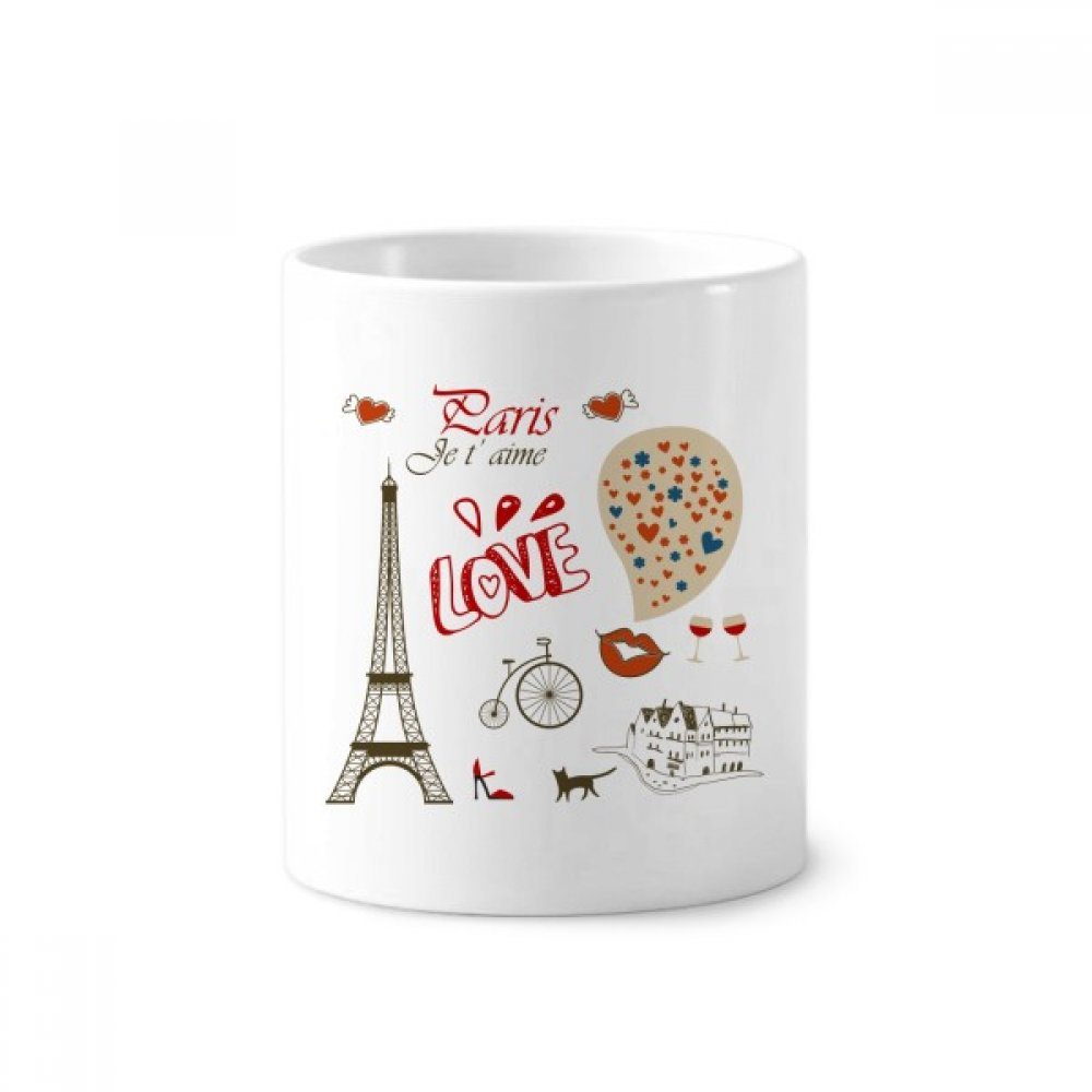 Mug Blanc Tour Eiffel Amour Paris en Céramique 350ml - 3