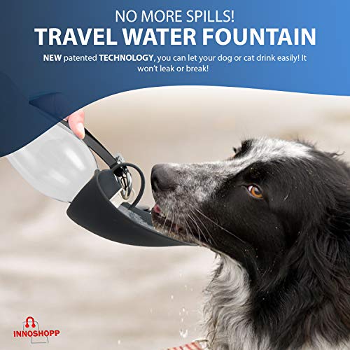 Dog Water Bottle - Portable Travel Dog Water Dispenser Including Carabiner & Waste Bag Dispenser - Leak Proof & BPA Free… - Image 6