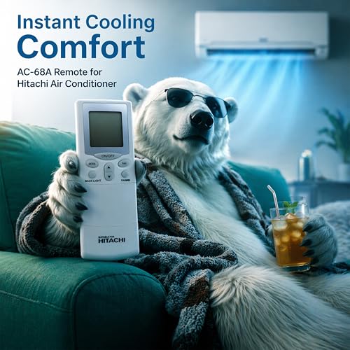 Image of Electronic Spices AC Remote | Compatible with Hitachi AC (Model AC-68A) with AAA Batteries