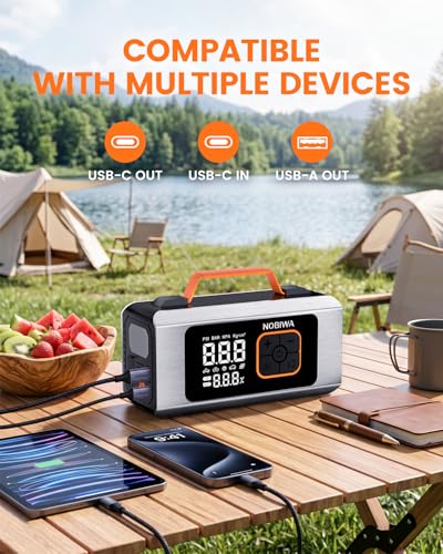 NOBIWA Tire Inflator Portable Air Compressor,150PSI,100% Duty Cycle & Dual Cylinder electric air pump,6X Faster Inflation,Small compressor for car,air mattress,bike pump portable,LED Light,power bank - image 5
