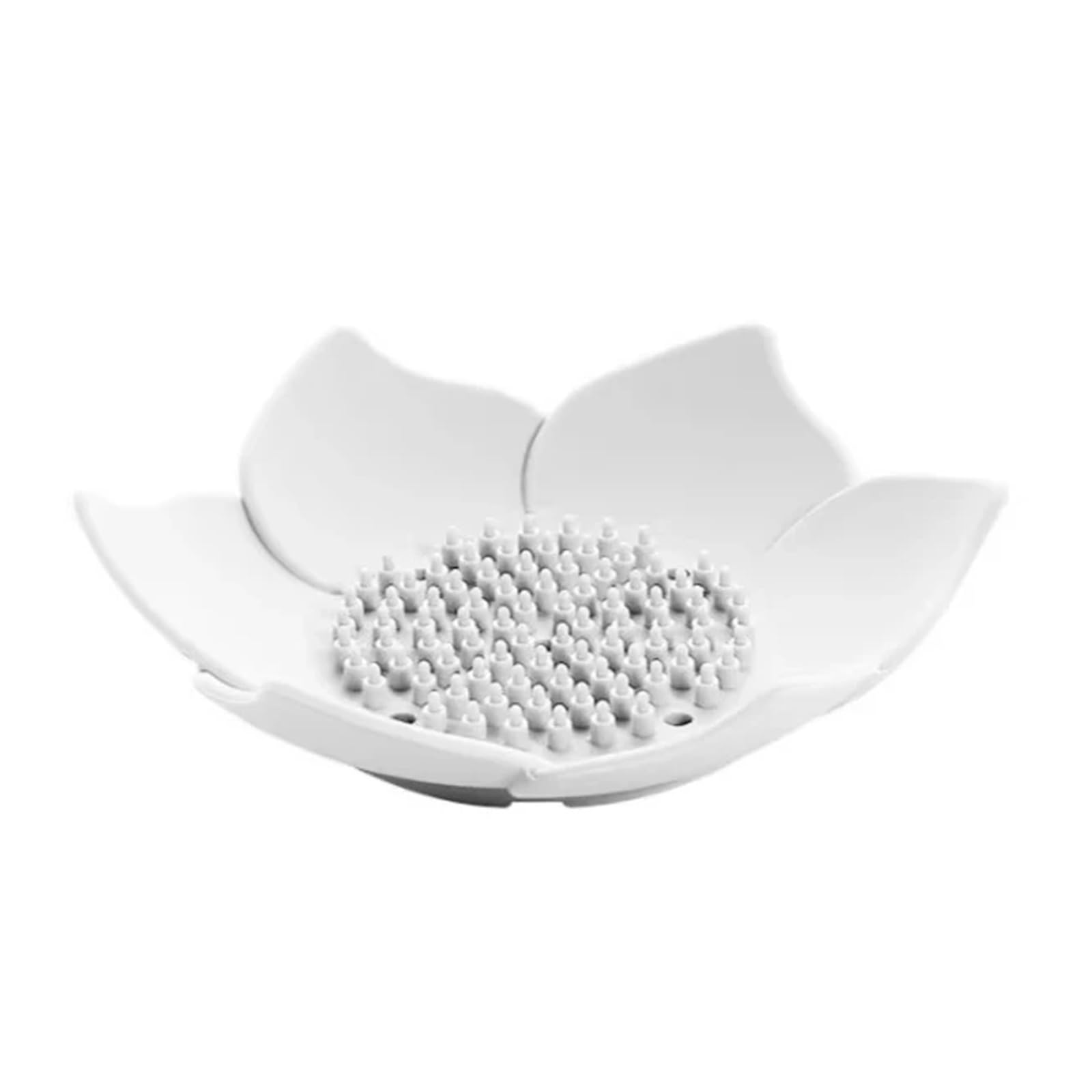 Jabonera Antideslizante, Caja de jabón 3 uds. Plato escurridor Silicona Antideslizante con Forma Accesorios baño Multicolor(Gray+White+Pink)