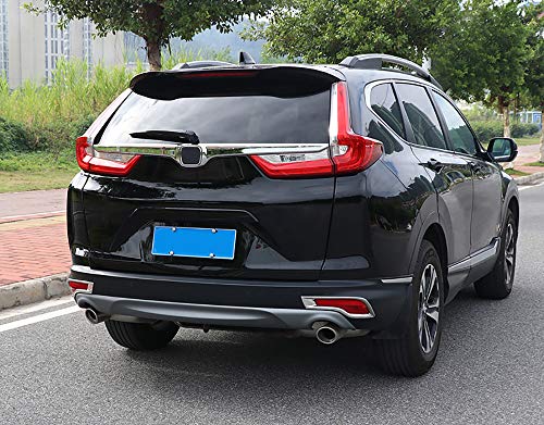 Kadore for Honda CRV CR-V 2017-2019 Chrome Rear Fog Lights Lamp Cover Trim Bezel 2-pc (Not for 2020 Year)