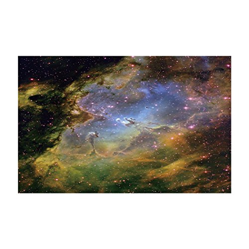YOKOU Decorative Aquarium Background Poster Fish Tank Backdrop Static Cling Wallpaper Sticker, Mystic