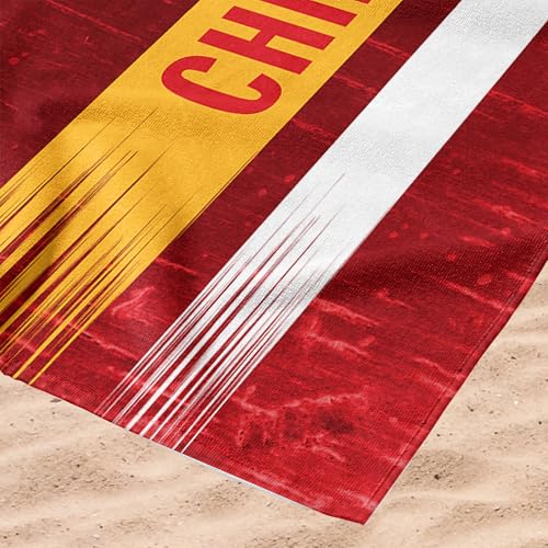 Image of Northwest NFL Kansas City Chiefs Microfiber Beach Towel, 30 x 60 Inches - Quick Dry, Sand Resistant, Lightweight, Highly Absorbent, Blitz Design