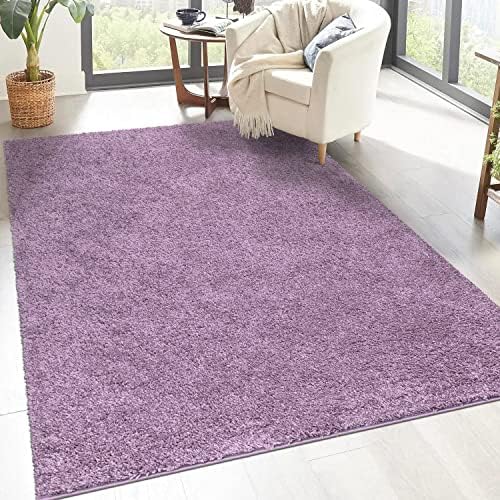 carpet city Dywan Shaggy z wysokim runem, jednokolorowy, uniwersalny, nowoczesny, puszysty, miękki, do sypialni, 133 x 190 cm, biały, 133 x 190 cm