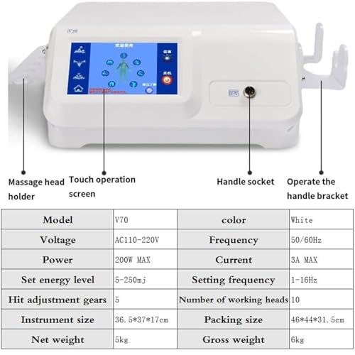 Máquina de Terapia de Ondas de Choque ED, Dispositivo Multifuncional Extracorpóreo de Terapia de Ondas de Choque ESWT miniatura 6