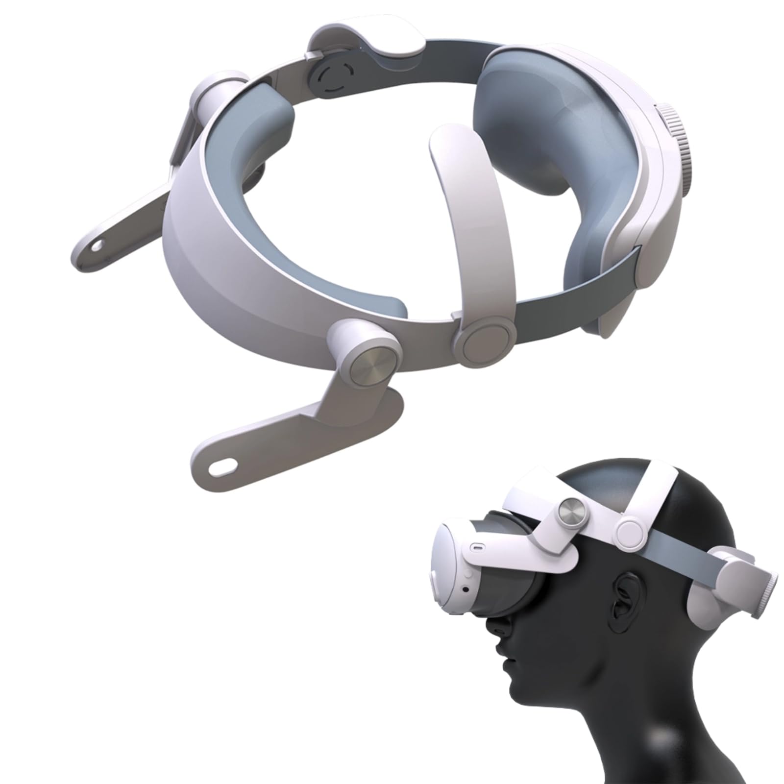 Amazon | sikiwind for Meta Quest 3 調節可能な VR ヘッドストラップ 