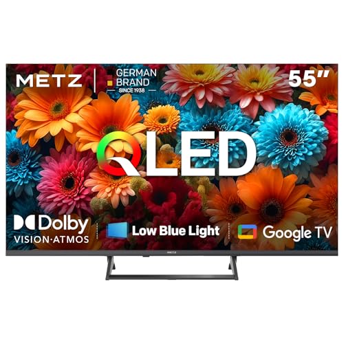 Metz TV 55' 4K Smart Google TV 55MQF7500Z, QLED, HDR10+, Dolby Vision & Atmos, MEMC, Blue Light Reduction EyeCare, Bluetooth Remote Control, DVB-T2/C/S2 Tuner