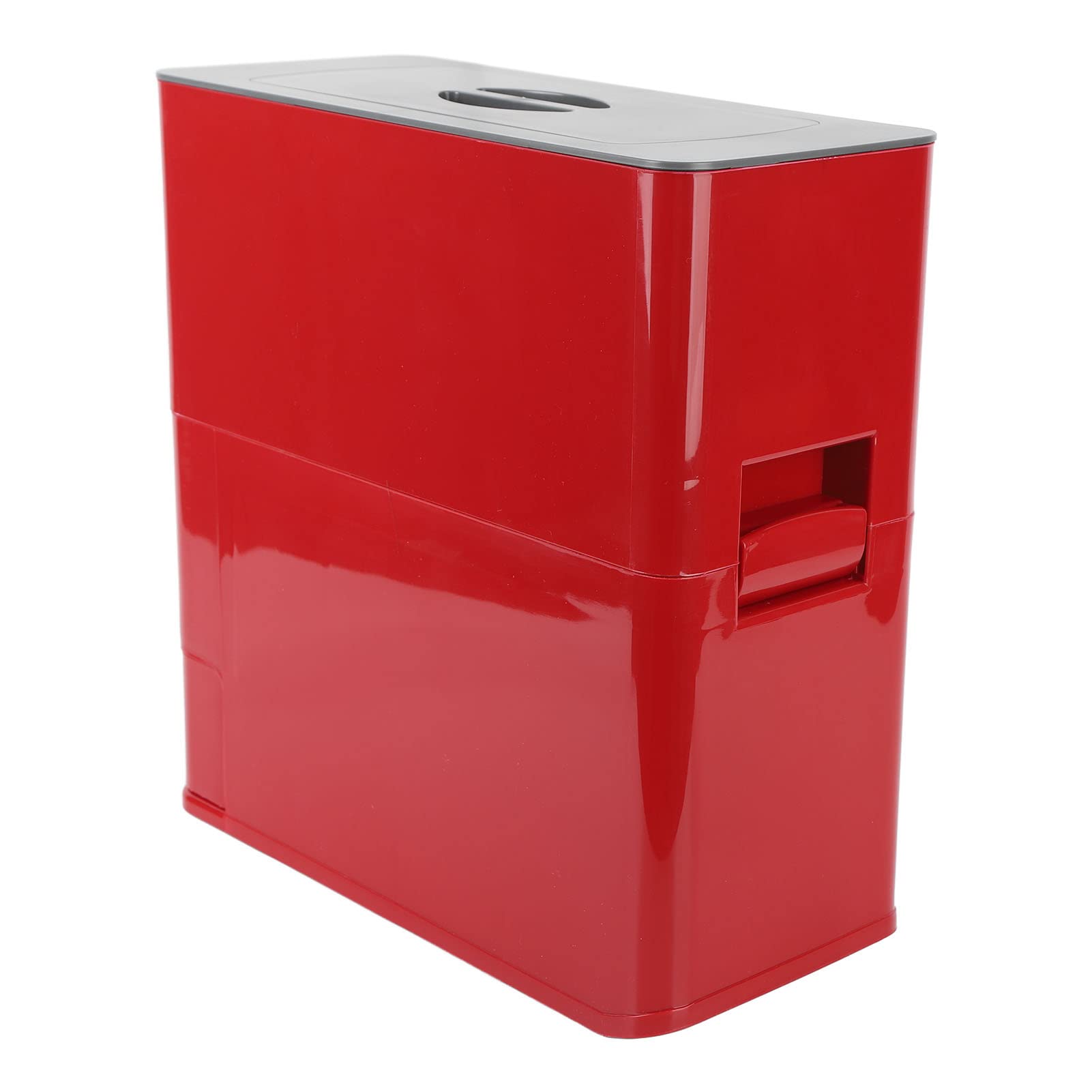 per distributore di riso, cassetto automatico del riso, scatola di stoccaggio di cereali intelligenti per la casa, per cereali di fagioli, capacità di 6 kg, facile da (Rosso)
