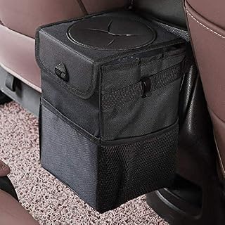 mixigoo Car Trash Garbage Bag Can - Car Trash Can with Lid