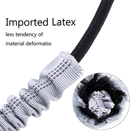 Ruckdämpfer für Hunde Leine Yangbaga Elastische Hundeleine Nylon-Kurzleine Perfekte Dämpfung beim Fahrrad für Hunde ab Mittlerer Größe (2.5 * 42cm) Schwarz