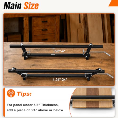 24 Inch Panel Clamp 2 Pack, 4-Way Pressure Steel Parallel Clamp by Baski - Used condition - Image 5