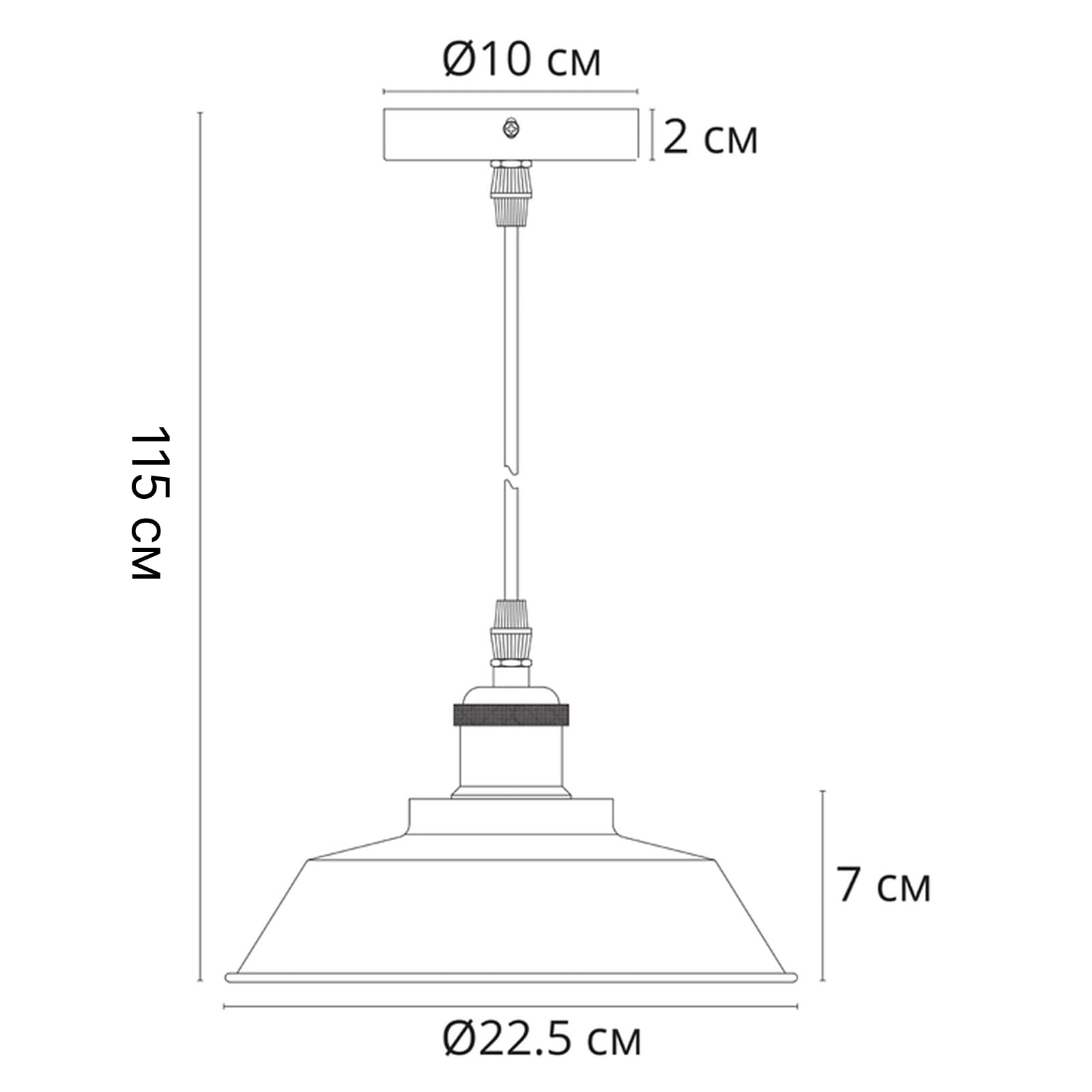 Lámpara colgante de techo para bombilla LED, metal, luz interior para pasillo, salón y cocina
