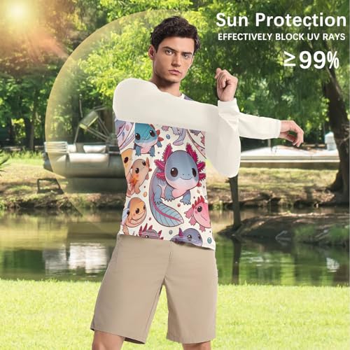 Mens Rash Guard UV Protection UPF 50+ Sun Shirts Quick Dry Long Sleeve Fishing Shirts4
