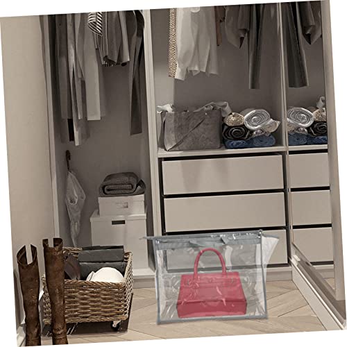 Garment Bags for Hanging Clothes Space Saver Pvc Bag Hanging Storage Pouch Light Material Home Storage Pouch Grey3