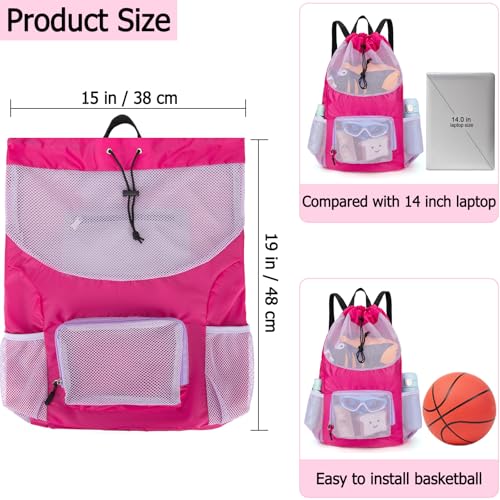 Veious Swim Bag for Kids Mesh Backpack