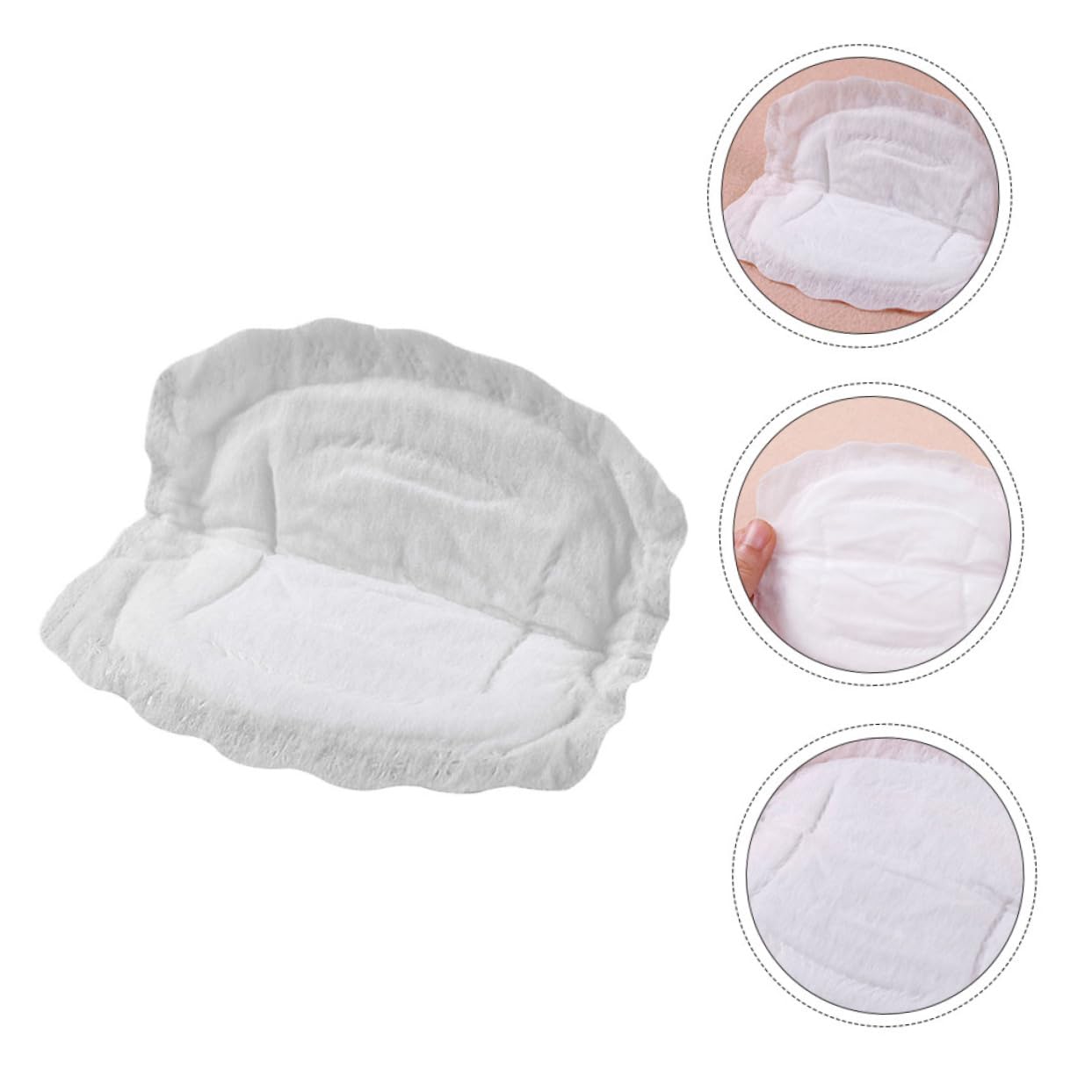 FAVOMOTO Breast Pads 36 Pieces Disposable Breast Pads for Leaking Milk Comfortable Safe for Nursing Mothers