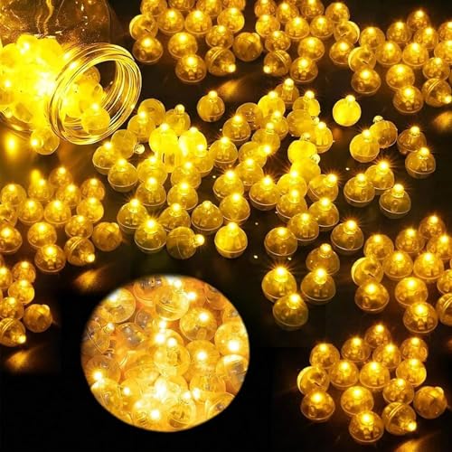 NEOVSUNY LED Ballons Lichter,100 Stk Mini Led Licht,Leuchtende...