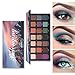 UCANBE 21 Colors High Pigmented Eyeshadow Palette Shimmer Matte Glitter Metallic Creamy Shades Long Lasting Blendable Eye Shadow Pallet (Belonging Palette)
