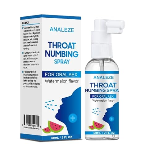 ANALEZE Throat Numbing Spray for Oral Women Men,Deep Throating Numb Spray Made in Japan 60ml