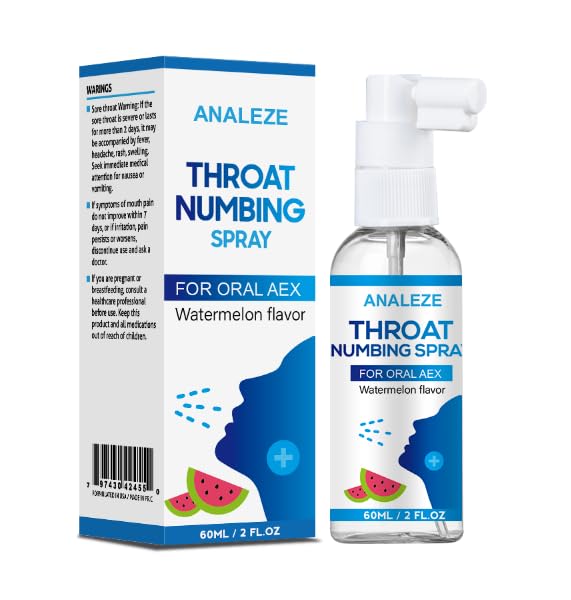 ANALEZE Throat Numbing Spray for Oral Women Men,Deep Throating Numb Spray Made in Japan 60ml...