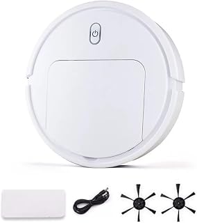 1 robot aspirador 5 en 1 con trapeador y purificación de aire, navegación inteligente y succión fuerte para pelo de mascotas, control de aplicación, dispositivo doméstico inteligente de carga