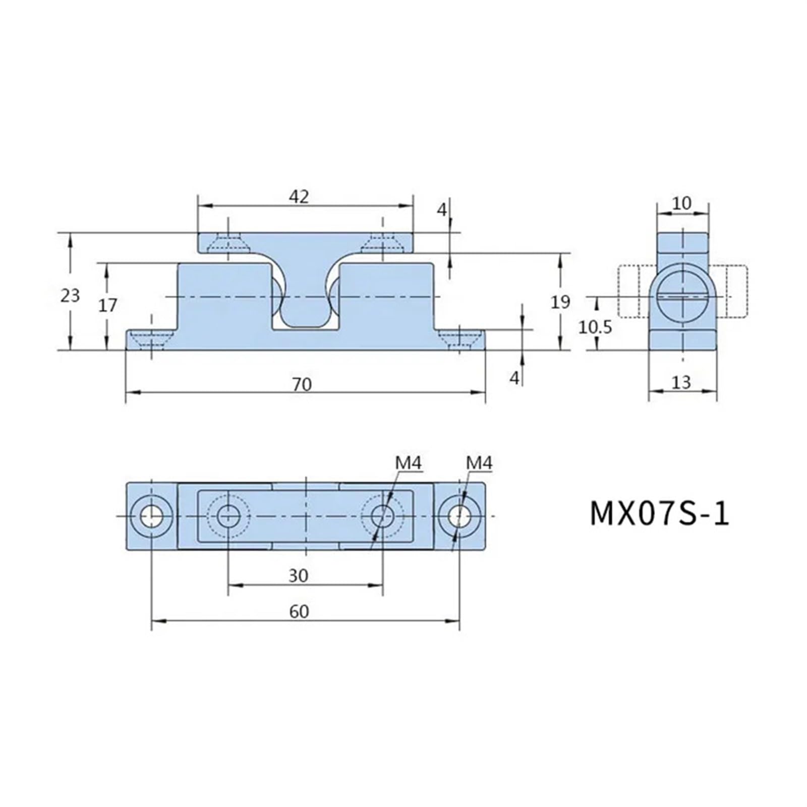 Cerrojo de acero inoxidable 304 (MX07S-1)