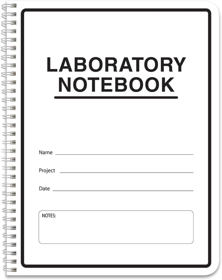 BookFactory Carbonless Lab Notebook (Scientific Grid Format) - 8.5" x 11", 50 Sets of Pages, 100 Sheets Total - Duplicator [Wire-O Bound] (LAB-050-WTG-D)