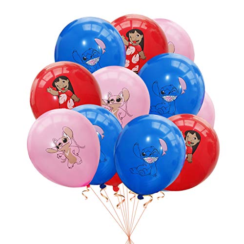 24pcs Latex balloons for Lilo and Stitch Lilo and Stitch theme party supplies Childrens birthday party balloons