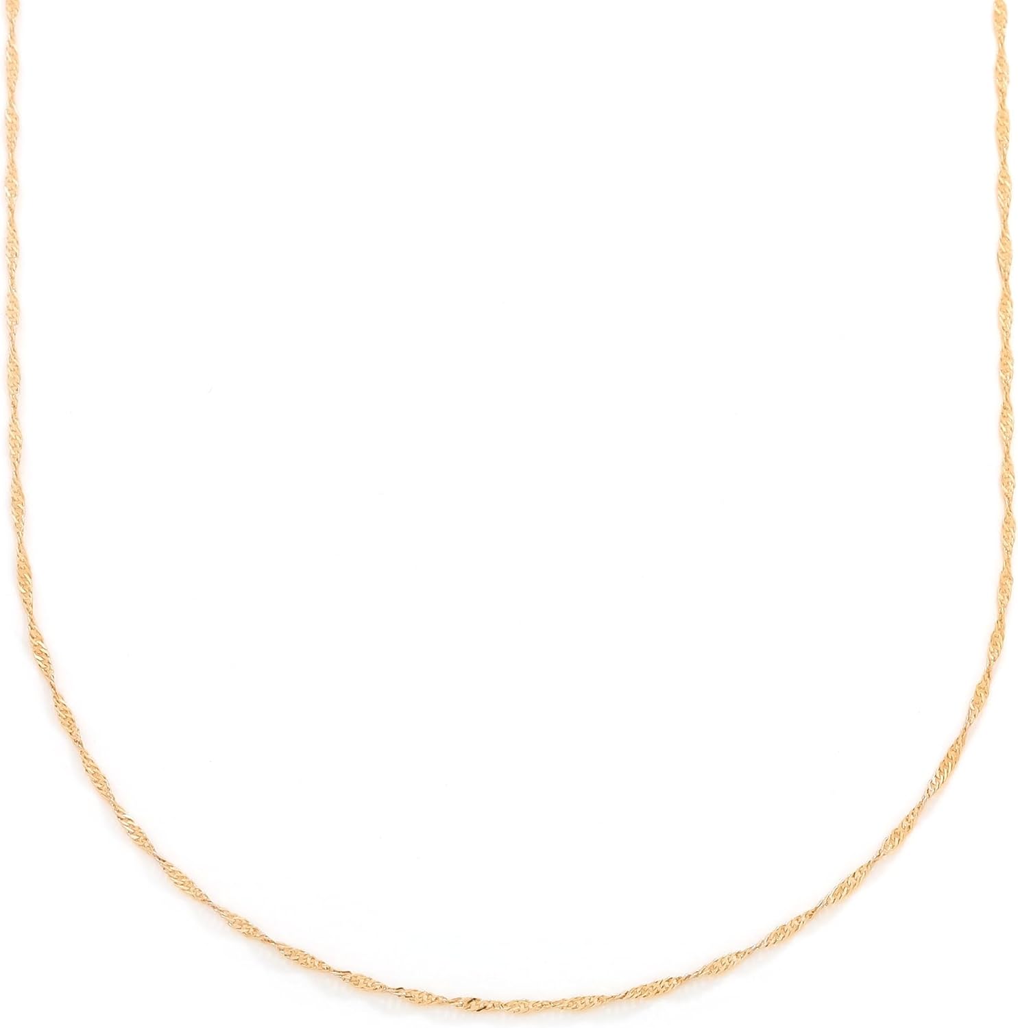 ゴールド 24インチ テニスチェーン テニスネックレス LEX