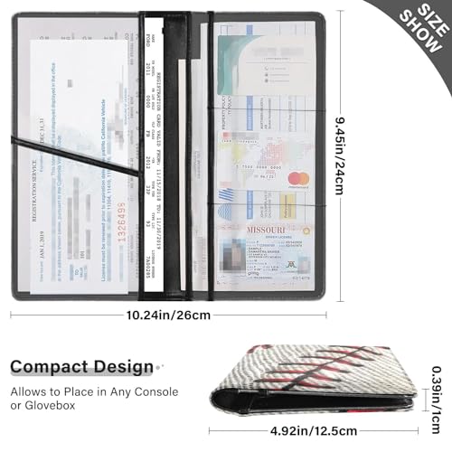 Organizador para auto de cuero miniatura 3