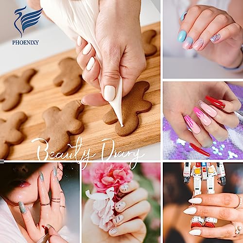 Phoenixy Gel Nail Polish Set, 12 Colours Gel Nail Kit with U V Nail Lamp 8ML Soak off Gel Nail Polish Starter Kit Blue Pink Nail Kit Gifts Set for Women - Image 5