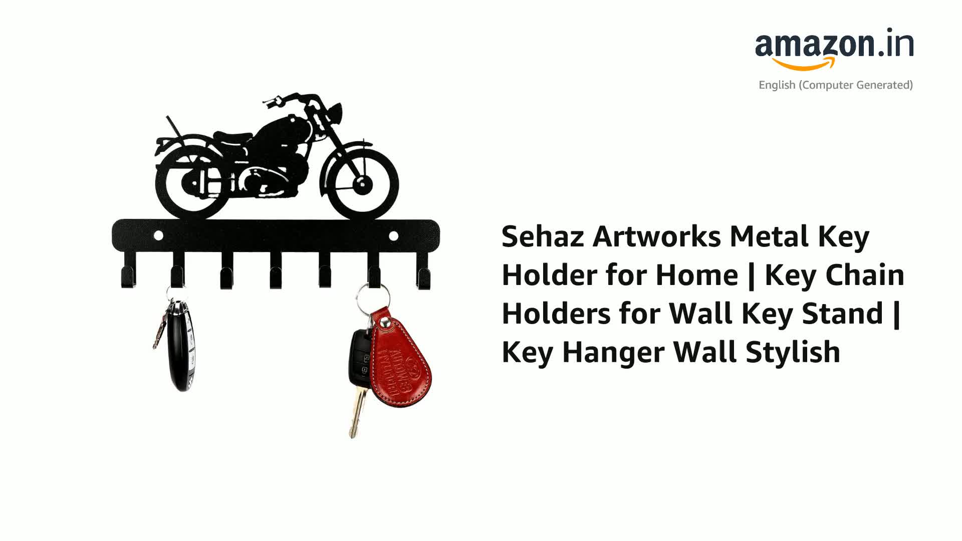 小物 PADLOCK KEY HANGER / BLACK Sehaz Artworks Key Holder for Home Decor Stylish | Key
