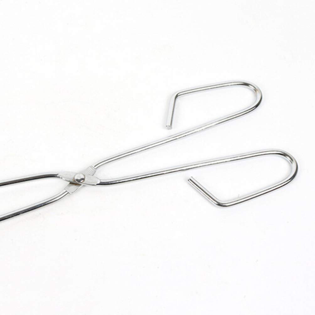 Cabilock Strumento di Raccolta della Spazzatura in Acciaio Inossidabile Pinza per Rifiuti Lunga Pinza a Forma di Forbice Accessori per Barbecue Gadget Esterno (60 Cm)