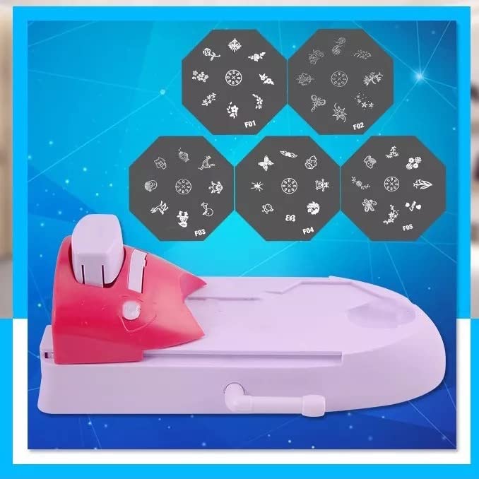 FitTec DIY Pattern Printing Portable Manicure Machine 6 Pcs