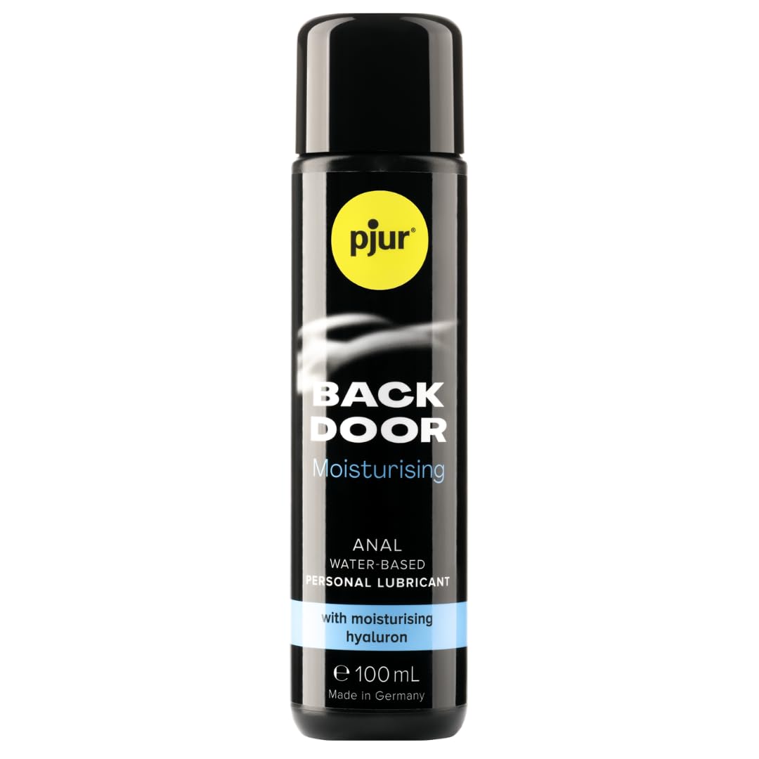 pjur Back Door Moisturising - Water-Based Lubricant for Intense Anal Sex & Toys - with hyaluron for Extra Lubrication (100ml)