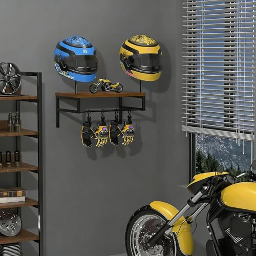 Soporte de pared para casco de moto y bicicleta accesorio de hogar 5