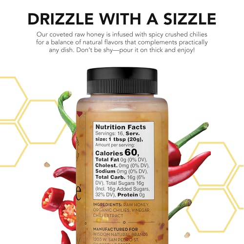 Salsa de miel picante natural Drizzle 11.6 oz miniatura 2