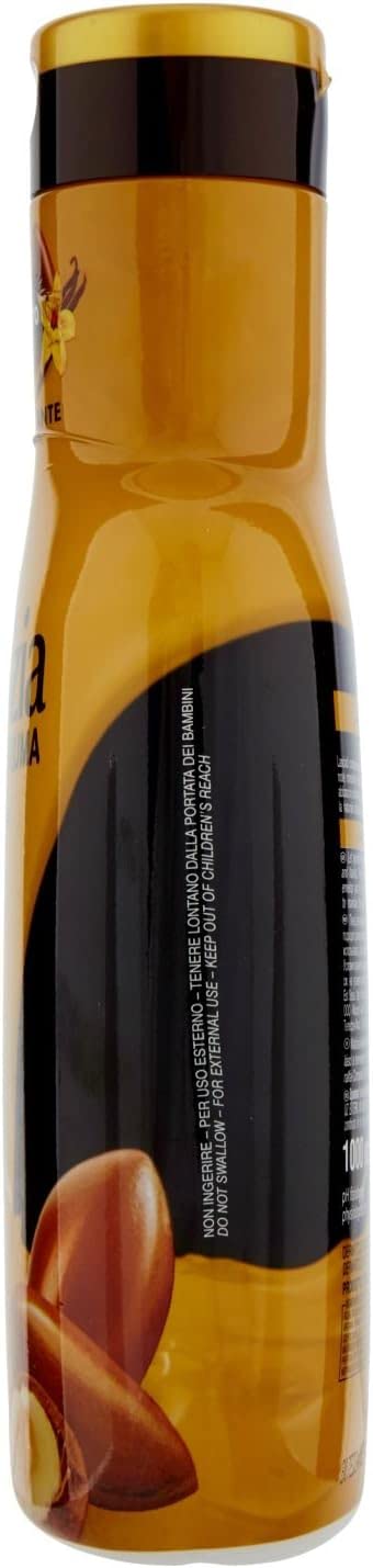 6x Malizia - Bagno Schiuma, Argan e Vaniglia - Bath Foam Bagnoschiuma 1000ml + 1 Confezione di Talco Felce Azzurra in omaggio, Busta da 100g