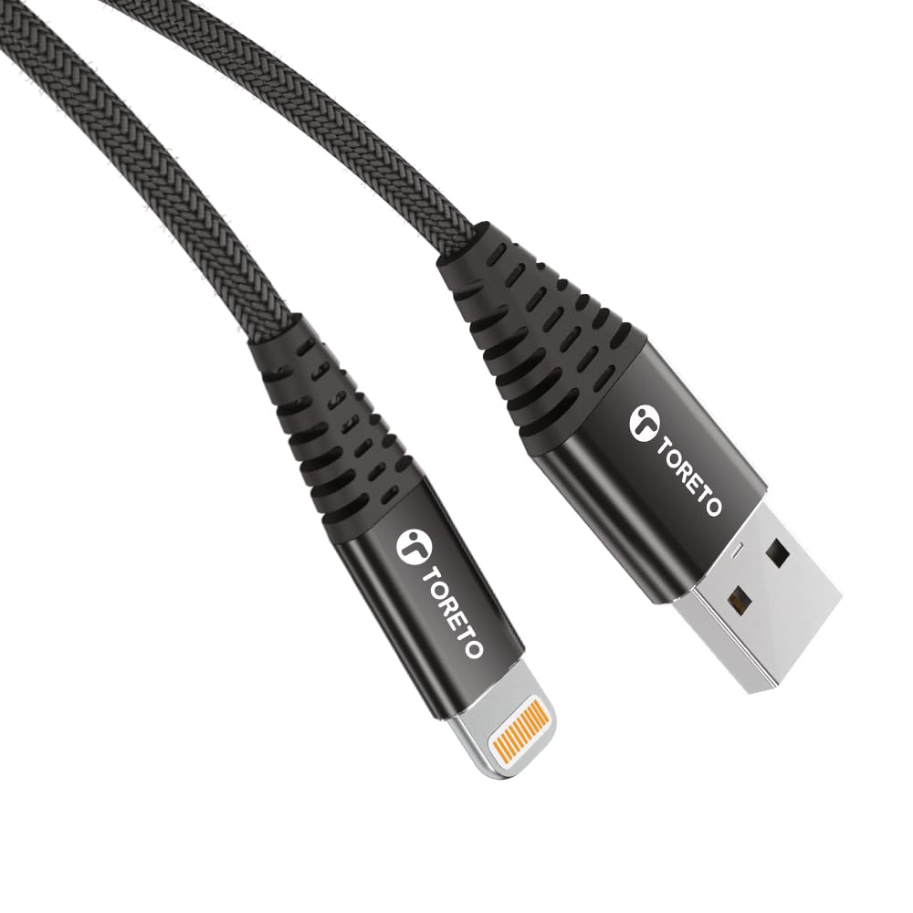 See full amazon price history chart for Toreto Dura Unbreakable 3A Fast Charging 1m Braided Cable for iPhone & 8 Pin Support IOS devices, 480Mbps Data Sync, Quick Charge 3.0 (Black) (USB To iPhone) Toreto Dura Unbreakable 3A Fast Charging 1m Braided Cable for iPhone & 8 Pin Support IOS devices, 480Mbps Data Sync, Quick Charge 3.0 (Black) (USB To iPhone) (B0D76JKDK8) Amazon Price History, Amazon Price Tracker