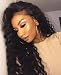 Eayon Hair Brazilian Loose Curly Full Lace Wig Remy Human Hair Wigs for African American Women With Baby Hair 130 Density 16inches