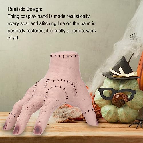 Thing Hand Wednesday Addams Family Brinquedos de mão falsos, adereços de mão decorativos de terror r
