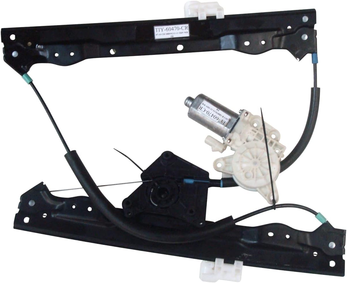 TYC 660481 Power Window Motor and Regulator Assembly Front Right-Side Compatible with 2011-2014 Chrysler 200