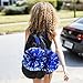 DEEKA Pom Pom Holder Carrier for Backpack Adjustable Cheer Bag Tags Accessories Cheerleader Team Essentials Tags (Royal Blue)