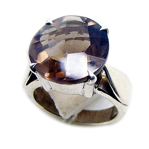 Bague de promesse en quartz fumé à porter au quotidien pour sublimer votre style