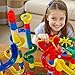 POPLAY 50 PCS Beautiful Player Marbles Bulk for Marble Games, Multiple Colors(1 Whistle)