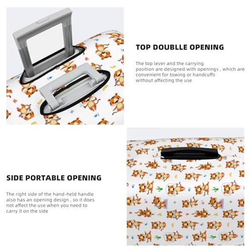 Travel Luggage Cover - Tigers Go In For Sports Washable Suitcase Covers Protector Fits 18-32 Inch Luggage3