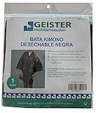 Sodico Kimono Einweg-Bademantel, Schwarz, Einheitsgröße