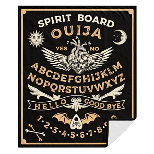COEIOBEO Ouija Board Blanket 50"X60",Soft Lightweight Ouija Boards Vintage Throw Blankets for Bed Sofa Couch Perfect Ouija Board Decor